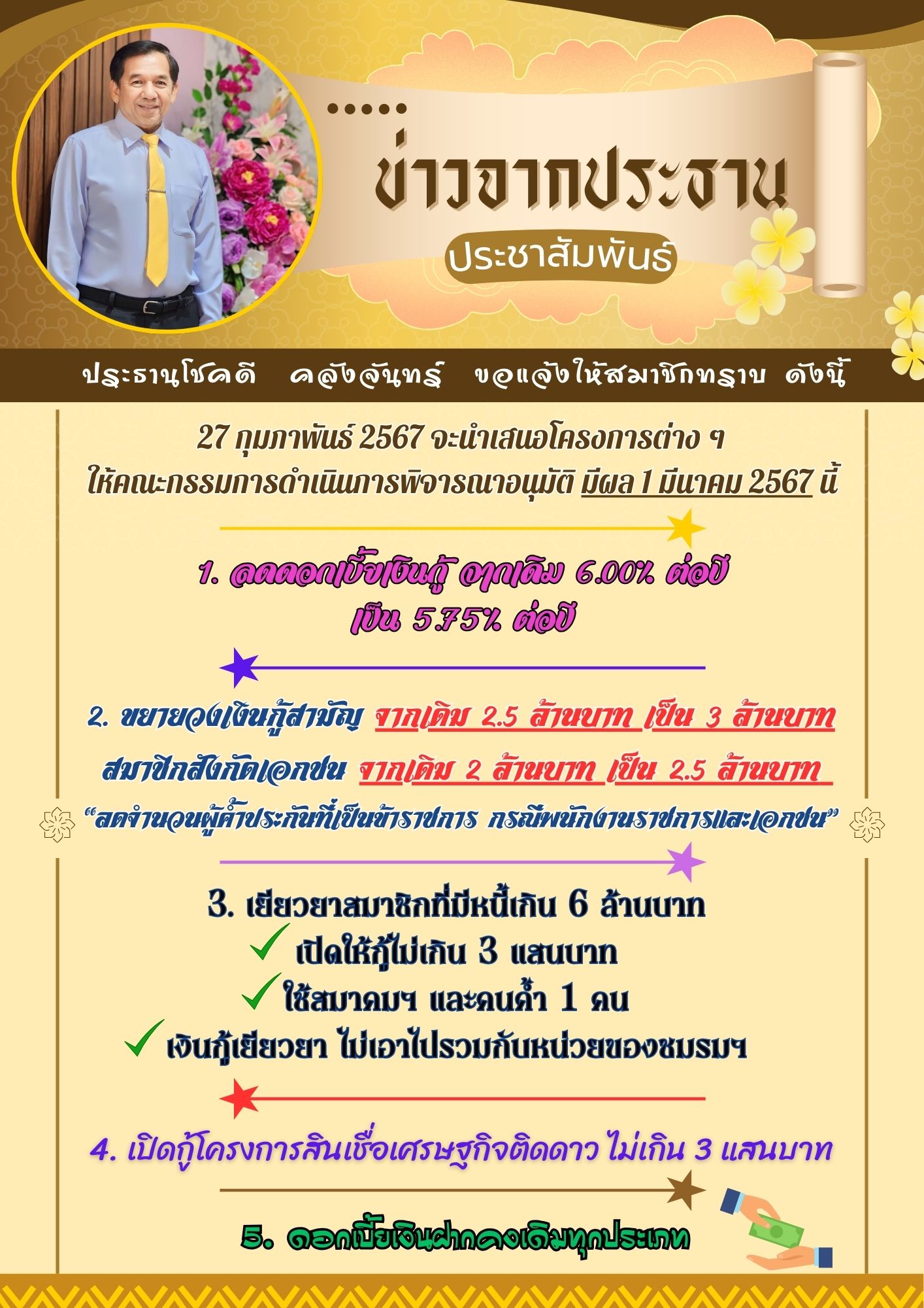สทอง ประชาสมพนธ ทางการ ทนสมย ประกาศ จ
